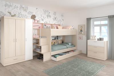 Dětský pokoj s patrovou postelí Bibop