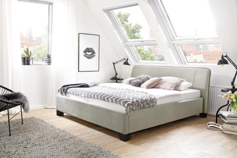 Čalúnená posteľ s priestorom Monmarte grey, beige