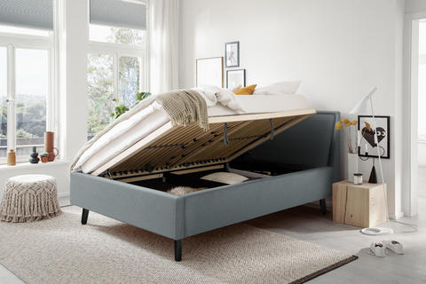 Čalúnená posteľ s priestorom 140 Fritzz ice blue