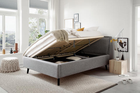 Čalúnená posteľ s priestorom 140 Fritzz grey