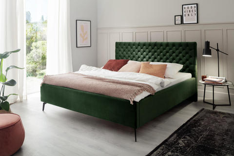 Čalúnená posteľ s priestorom 180 Lemon green