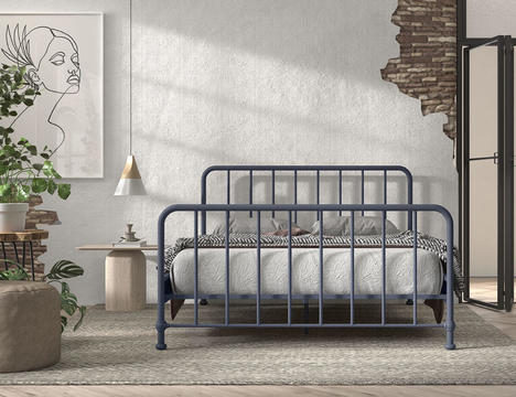 Kovová posteľ 160 modrá Bruce