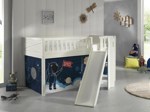 Detská posteľ so šmykľavkou Space basic