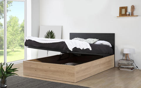 Dizajnová posteľ s úložným priestorom 140x190 Natural II
