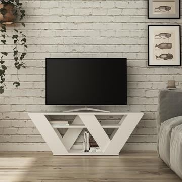 Dizajnový televízny stolík Piprala white