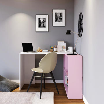 Písací stôl Cankat pink