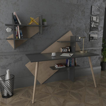 Dizajnový písací stôl Lagomood antracit