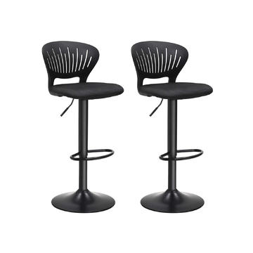 Dizajnové barové stoličky dva kusy LJB black