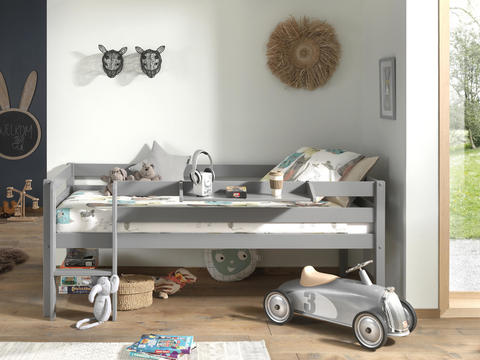 Detská posteľ vyvýšená Pino grey