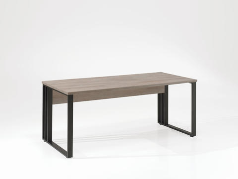 Písací stôl s kovovou konštrukciou Rio oak extra large