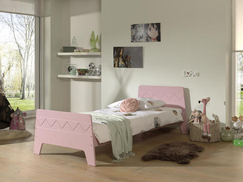 Detská posteľ ružová Winny