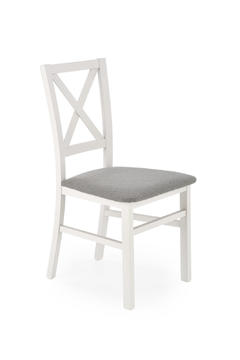 Jedálenská stolička celodrevená Lucy bielo sivá