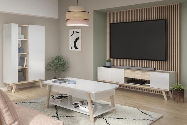 Nábytok v škandinávskom dizajne do obývacej izby - kolekcia Isak