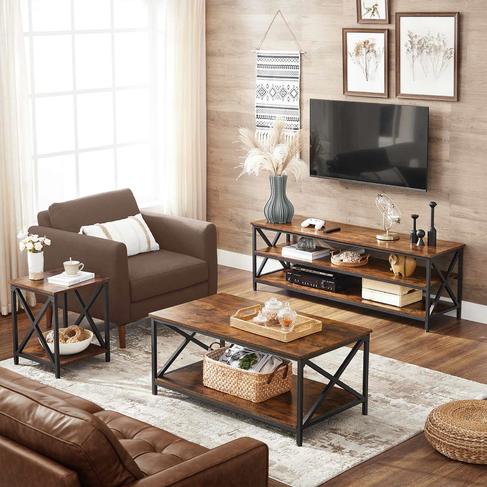 Industriálny nábytok do obývacej izby LTV rustic brown
