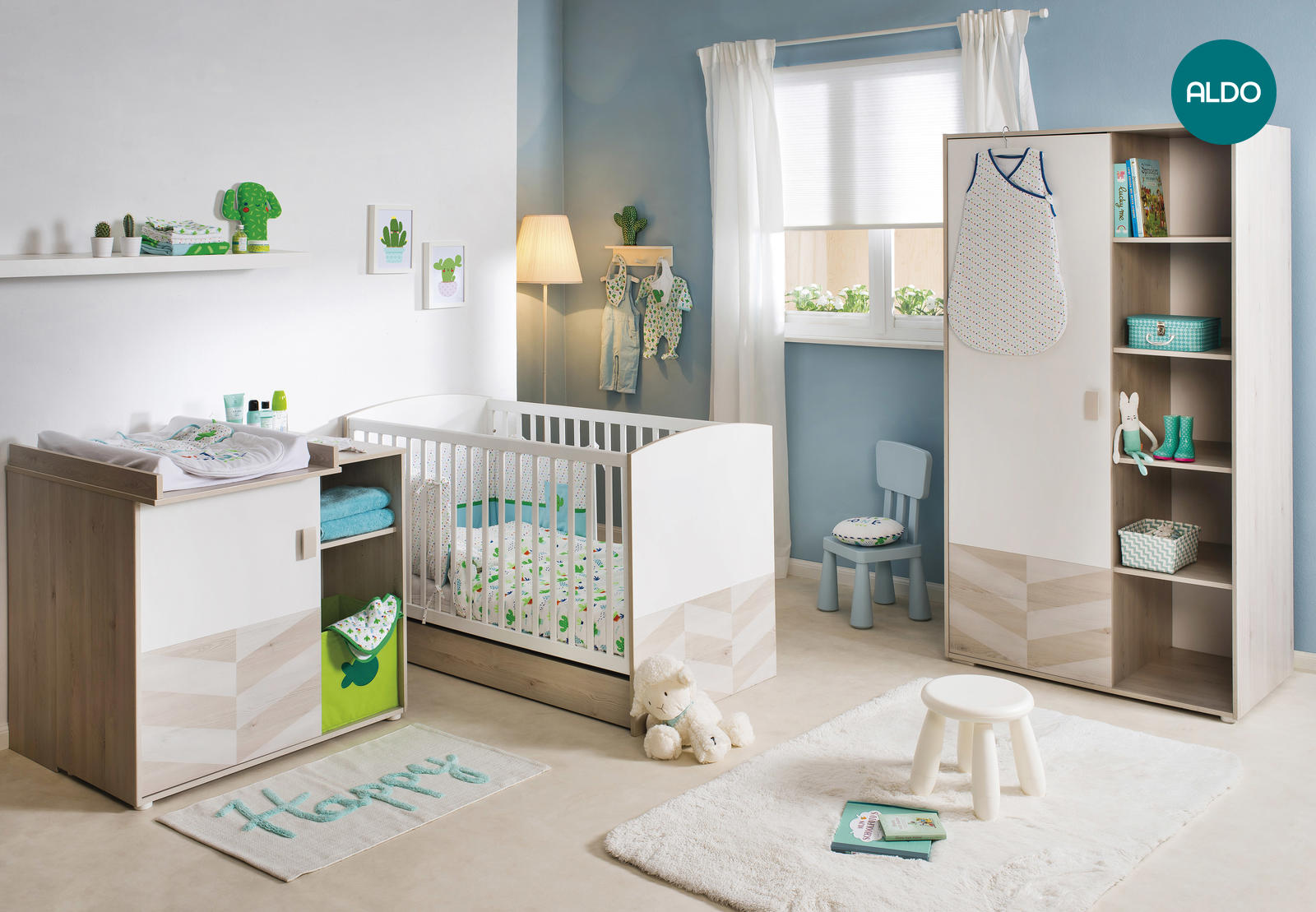 Detská izba, detský nábytok pre bábätko, kolekcia Augustin