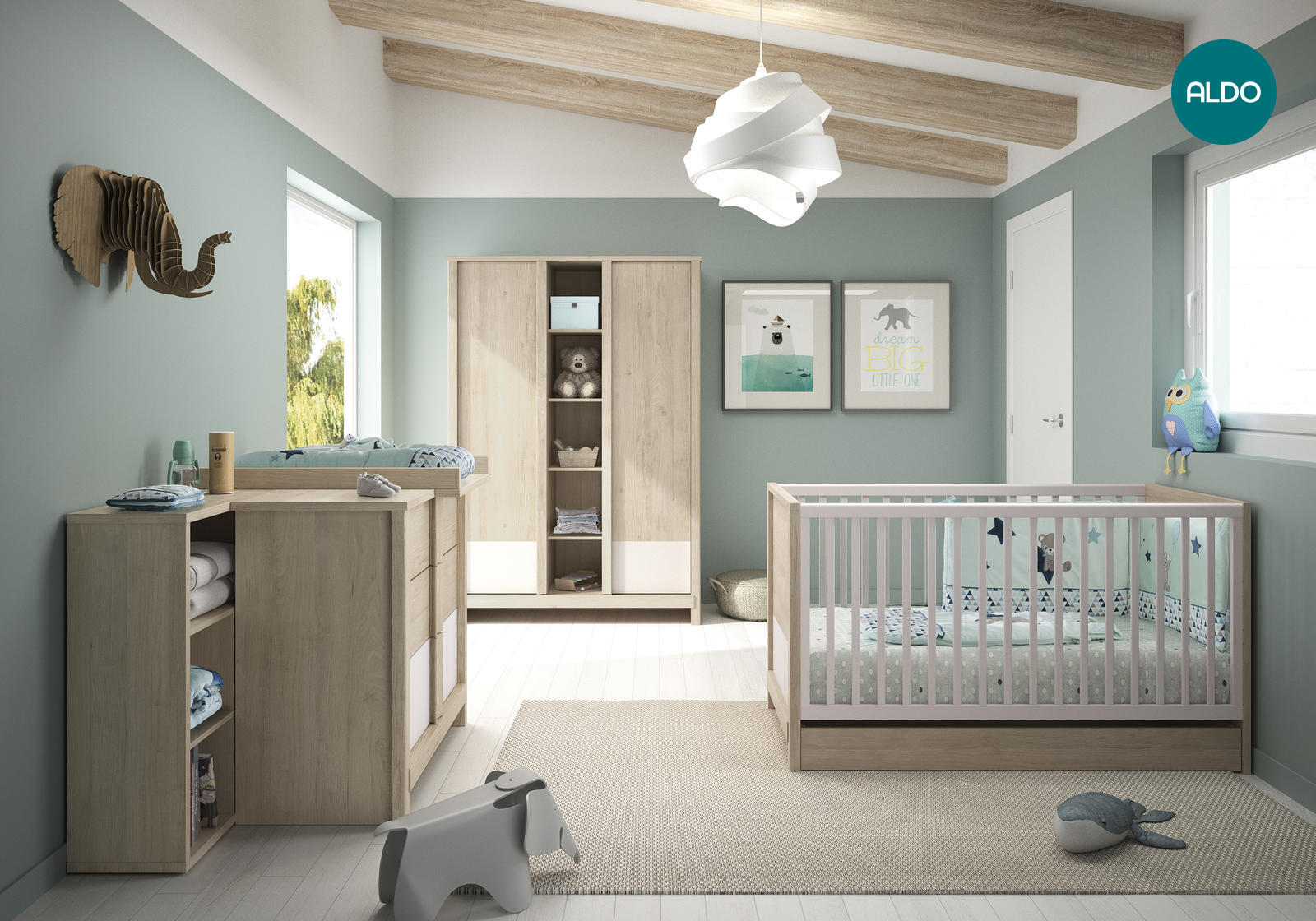 Detská izba pre bábätko do piatich rokov - kolekcia Evan