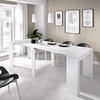 Rozložiteľný jedálenský stôl, písací stôl, komoda v jednom, Kiona oak