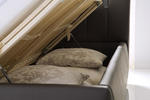 Čalúnená posteľ s priestorom, polohovacím roštom Bess brown