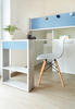 Detská posteľ s písacím stolom Cascina, smoky blue