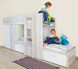 Poschodová posteľ pre dve deti BO1 90x200 - biela