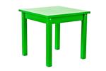 Zelený detský stôl z masívu