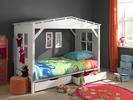 Detská posteľ z masívu pre dievčatá Pino-PICB9014