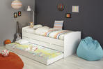 Detská posteľ s prístelkou i úľ. priestorom Snow 2321LITI