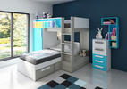 Detská izba pre chlapca, chlapcov - kolekcia B modro biela