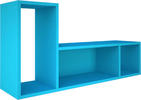 Poschodová posteľ s písacím stolom BO10 modrá - limitovaná edícia
