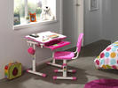 Rastúci písací stôl so stoličkou Comfort - ružový
