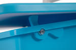 Rastúci písací stôl pre prváka Comfort - modrý Led
