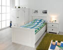 Rustikálna biela detská posteľ Danz 90x200