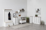 Biely rustikálny nábytok do predsiene - kolekcia Aster