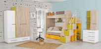 Nábytok do detskej izby s poschodovou posteľou - kolekcia Spring