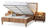 Manželská posteľ 160x200 s čalúneným čelom Verona