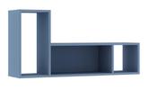 Poschodová posteľ s písacím stolom BO2 - modrá