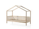 Detská posteľ v tvare domčeka deti Dallas natural