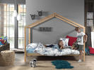 Detská posteľ s zásuvkou z dreva borovice Dallas natural large