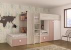 Detská izba pre dve dievčatá BO1 antique pink, cascina