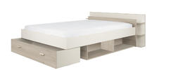 Dizajnová posteľ pre študentov Tonight pine, white
