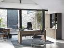 Kancelársky nábytok pre komerčné i domáce využitie Jazz Plus grey oak