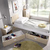 Nábytok do detskej izby s rôznymi posteľami, kolekcia Dina