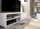 Dizajnový televízny stolík Soho glossy white