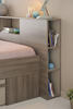 Nadstavec k posteli ponúka tiež praktické odkladacie a úložné priestory