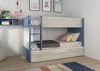 Detská poschodová posteľ s prístelkou - Cascina Smoky blue