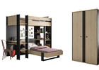 Detská izba s poschodovou posteľou v trendy dizajne Duplex