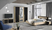 Dizajnová manželská posteľ Curtys black