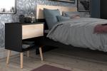 Nábytok do spálne v škandinávskom dizajne, kolekcia Aalborg, black