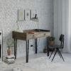 Dizajnový písací stôl Sponge tmavý orech patina