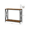 Odkladací stolík v industriálnom dizajne LNT brown